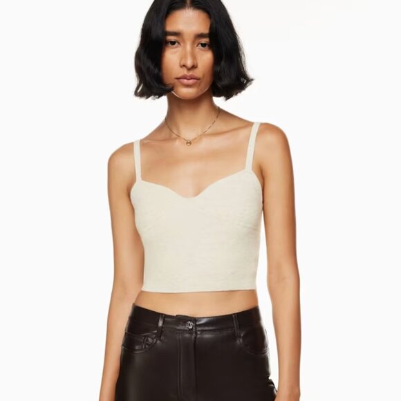 NWOT Aritzia WILFRED Sicily Bustier Sweater Tank XS - Picture 2 of 8